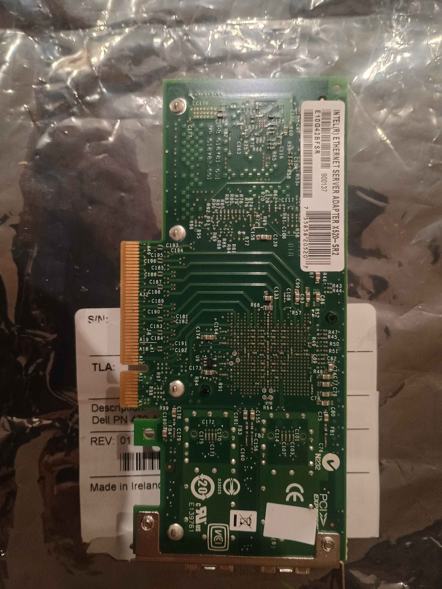 Intel Ethernet X520-SR2 Network Adapter LP