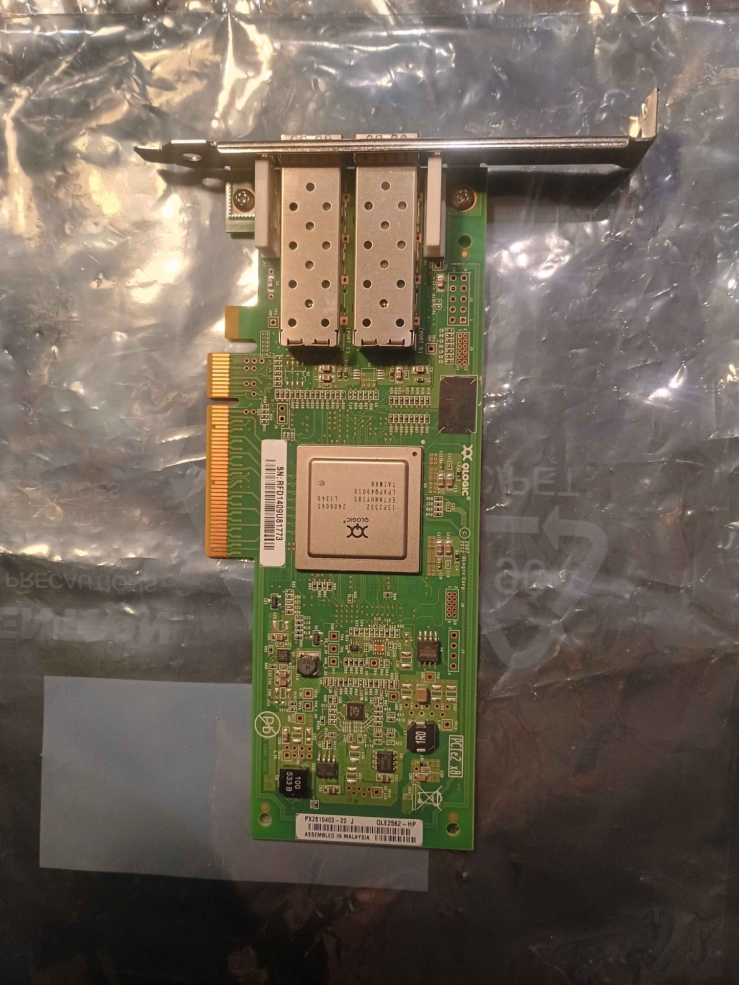 SAN QLogic QLE2562-HP 8GB Dual Port PCIe Fibre